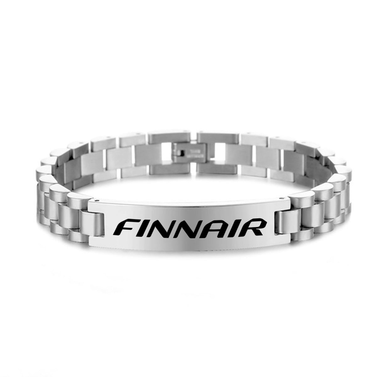 Finnair Airlines Designed Stainless Steel Chain Bracelets