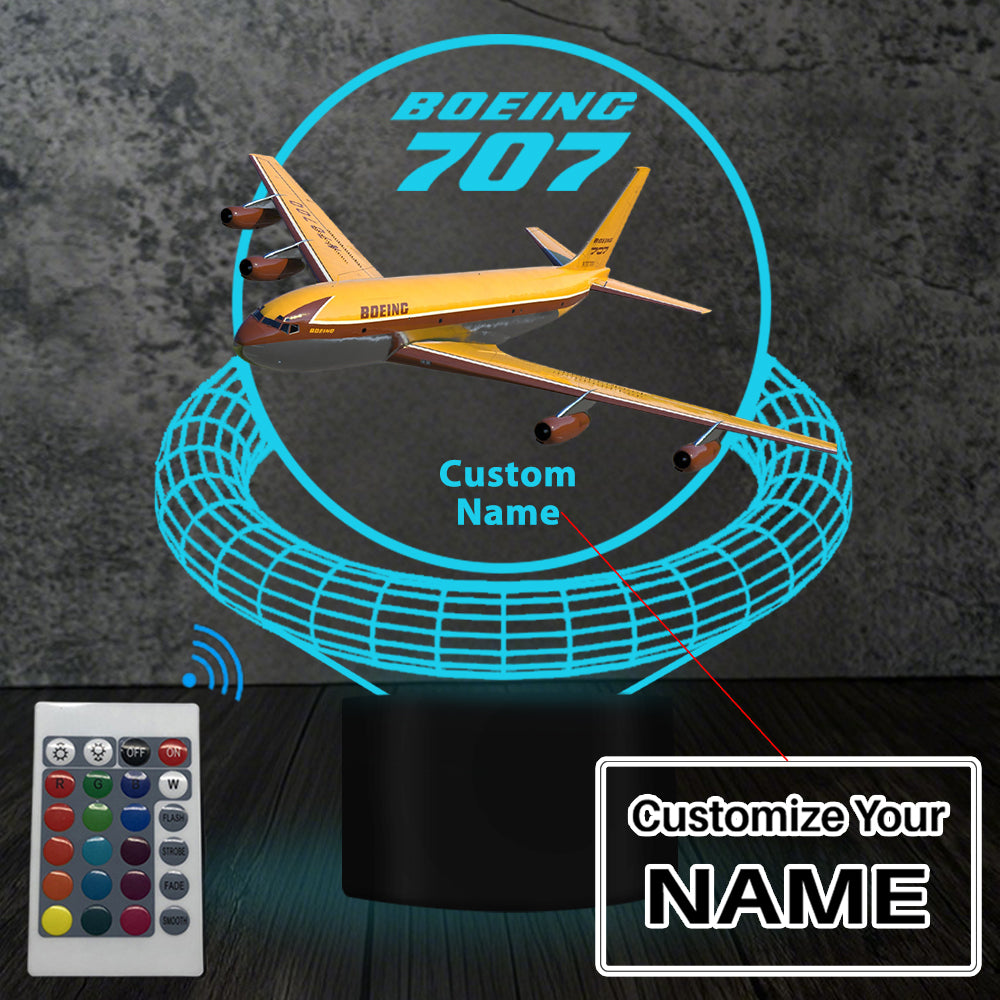 Boeing 707 Designed 3D Lamp