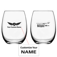 Thumbnail for The McDonnell Douglas MD-11 Designed Water & Drink Glasses