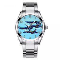 Thumbnail for US Navy Blue Angels Designed Stainless Steel Band Watches
