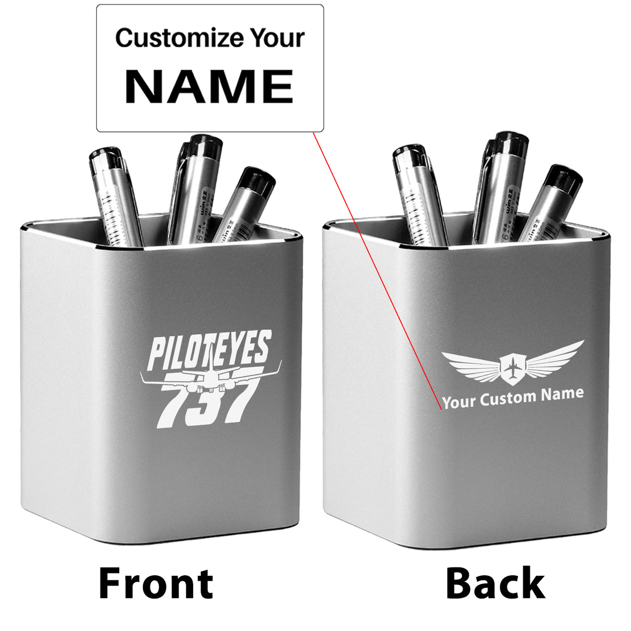 Amazing Piloteyes737 Designed Aluminium Alloy Pen Holders