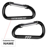 Thumbnail for 777 Flat Text Designed Aluminum Alloy Carabiner Key chains
