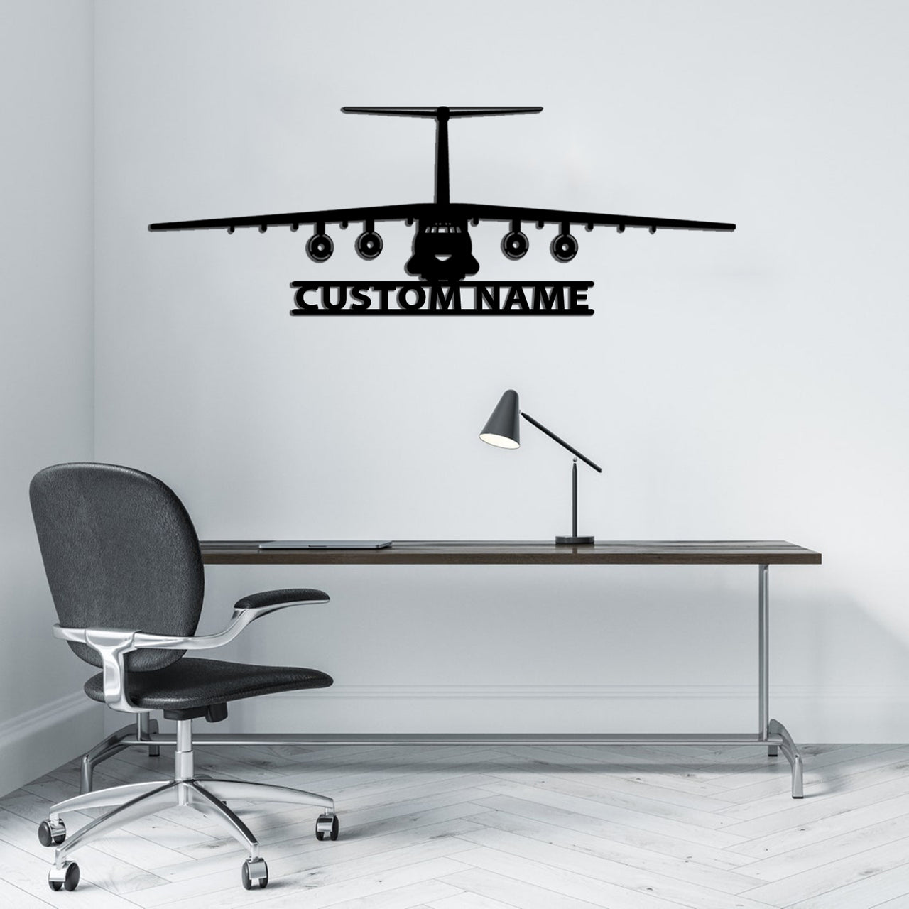 Ilyushin IL-76 Silhouette Designed Wall Metal Signs