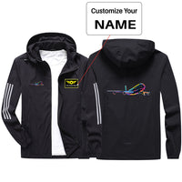 Thumbnail for Multicolor Airplane Sport & Running Jackets