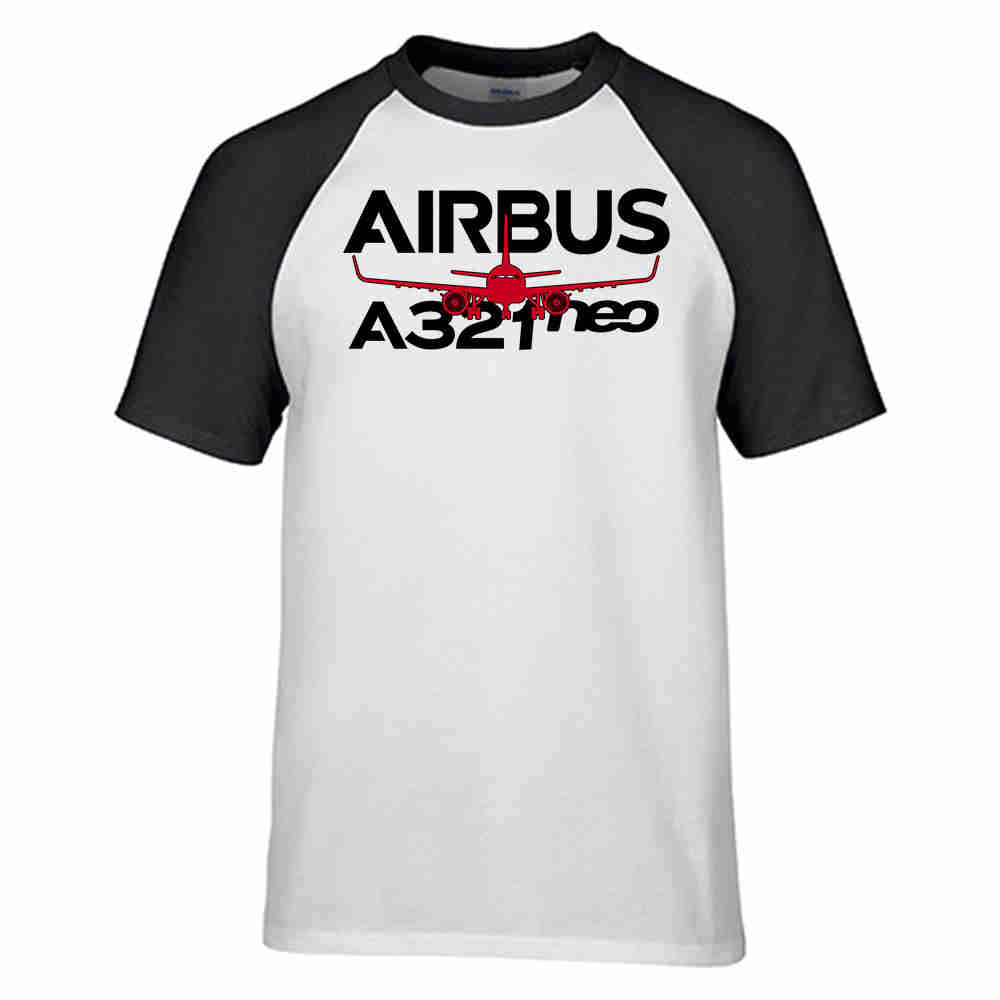 Amazing Airbus A321neo Designed Raglan T-Shirts