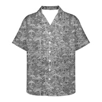 Thumbnail for Dark Coloured Airplanes Designed 3D Hawaiian Shirts