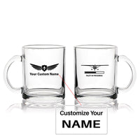 Thumbnail for Pilot In Progress (Cessna) Designed Coffee & Tea Glasses