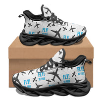 Thumbnail for Fly Be Free White Designed Sports Running Jogging Shoes