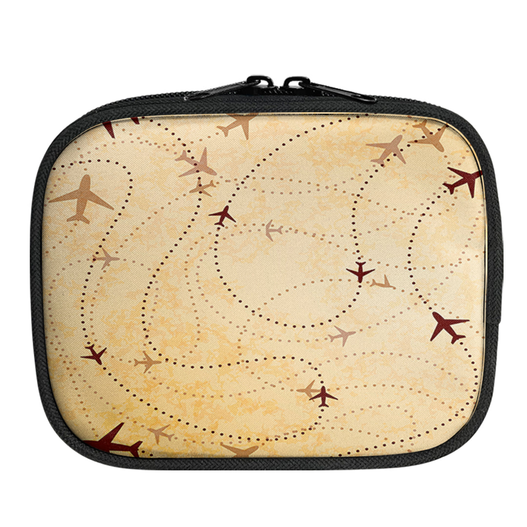 Vintage Travelling with Aircraft Designed Travel & Medical Storage Bags