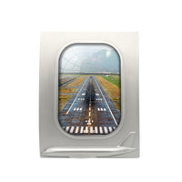 Thumbnail for Amazing Mountain View & Runway Designed Airplane Window Photo Frame