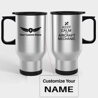 Thumbnail for Aircraft Mechanic Designed Travel Mugs (With Holder)