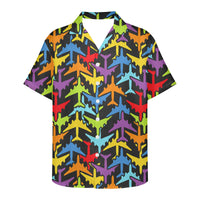 Thumbnail for Super Colourful Airplanes Designed 3D Hawaiian Shirts