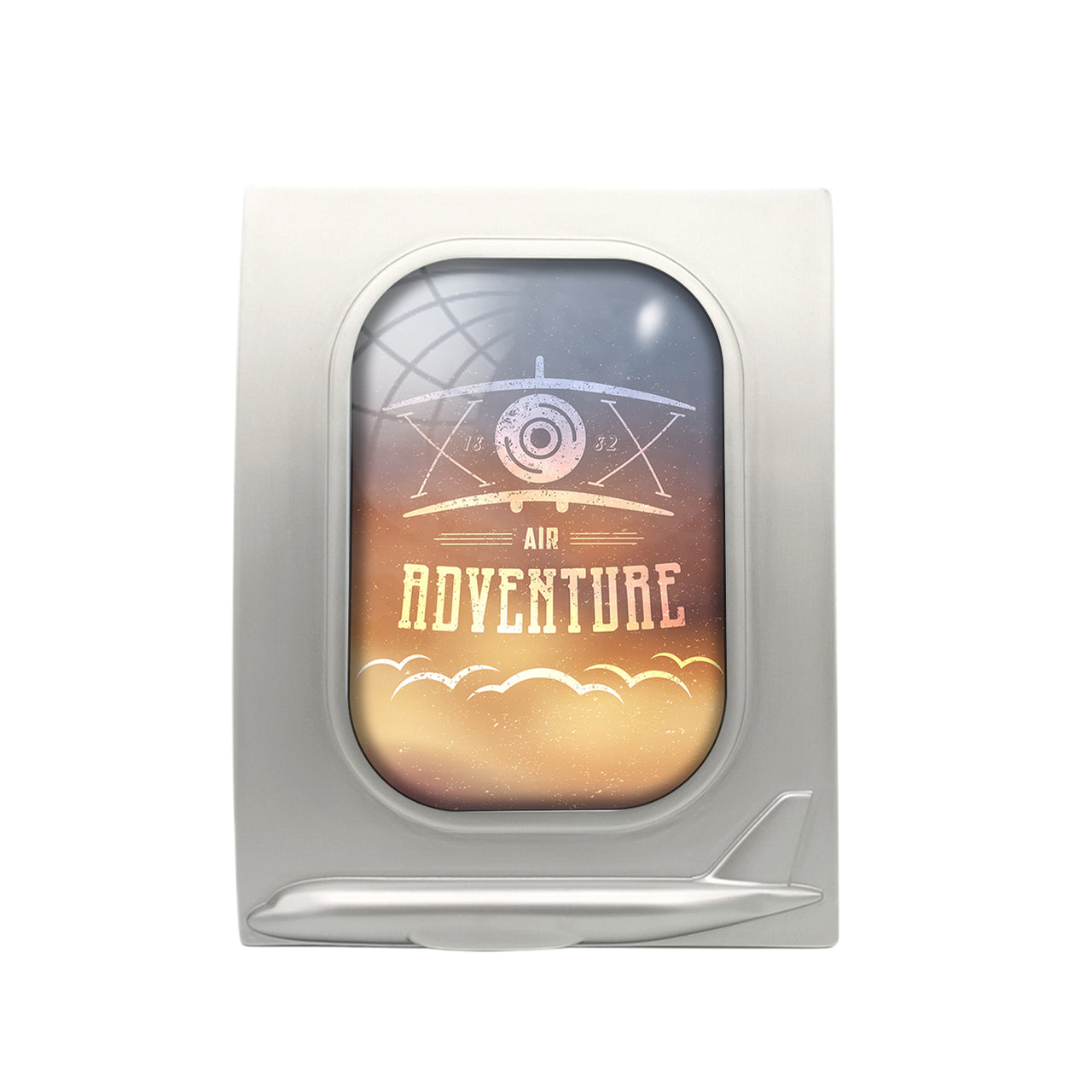 Air Adventure Designed Airplane Window Photo Frame