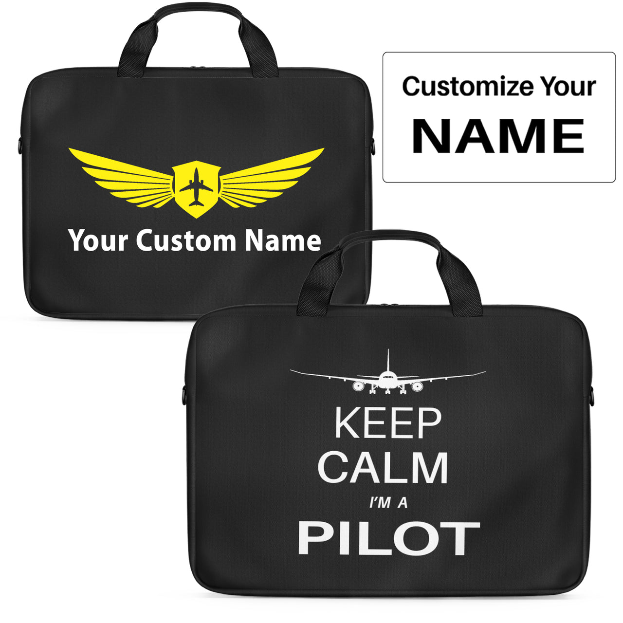 Pilot (777 Silhouette) Designed Laptop & Tablet Bags