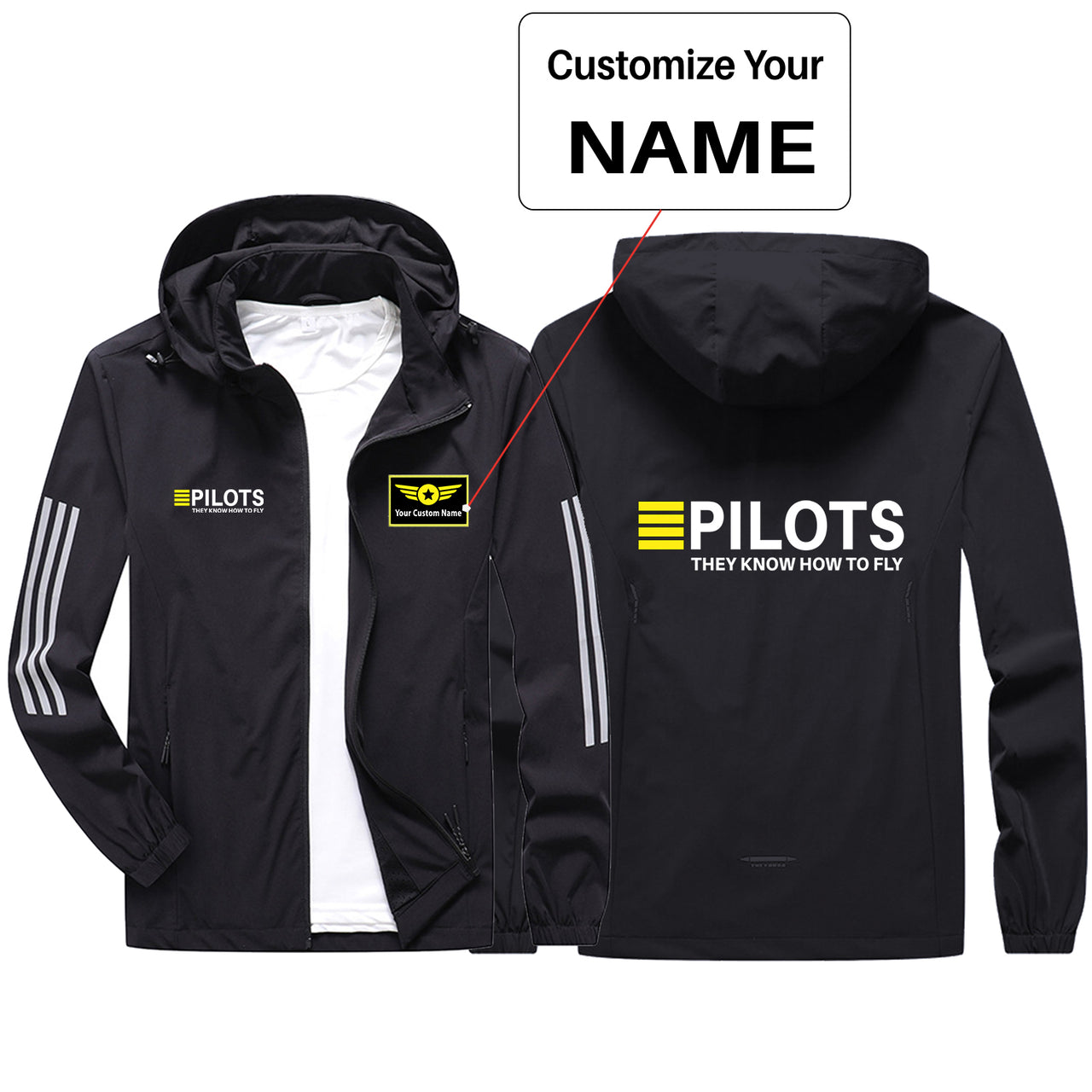 Pilots They Know How To Fly Sport & Running Jackets