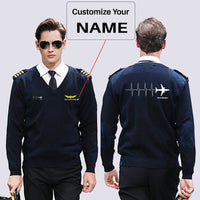 Thumbnail for Aviation Heartbeats Designed Wool Pilot Sweaters