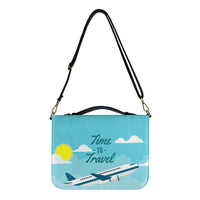 Thumbnail for Time to Travel Designed PU Accessories Bags Strap Style