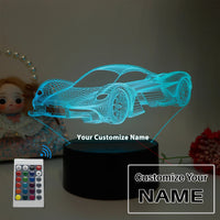 Thumbnail for Sports Car Pattern 3D Designed Night Lamp