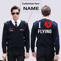 Thumbnail for I Love Flying Designed Wool Pilot Sweaters