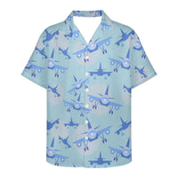 Thumbnail for Super Funny Airplanes  Designed 3D Hawaiian Shirts