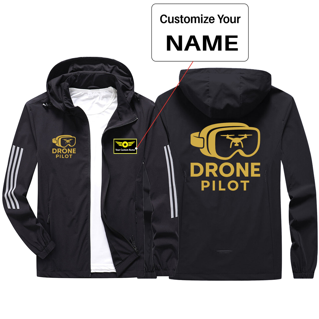Googles & Drone Pilot Design Sport & Running Jackets
