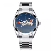 Thumbnail for US Navy Training Jet Designed Stainless Steel Band Watches