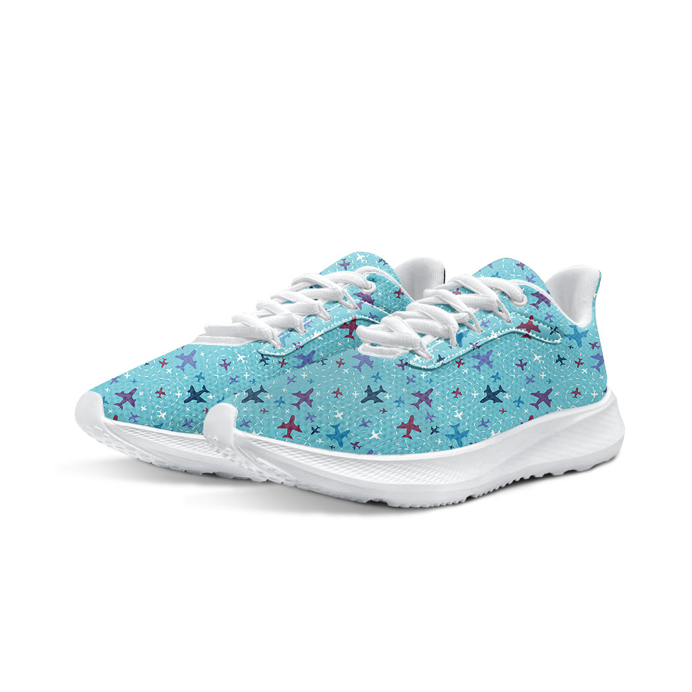 Love of Travel with Aircraft Designed Breathable Sport Shoes