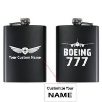 Thumbnail for Boeing 777 & Plane Designed Stainless Steel Hip Flasks