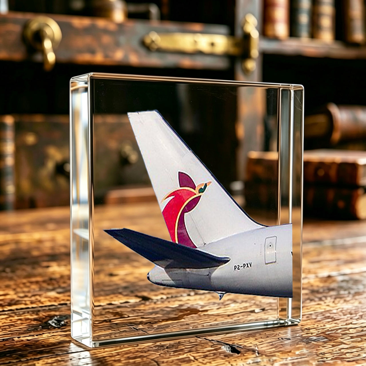 Air Niugini Tail Logo Crystal Ornament