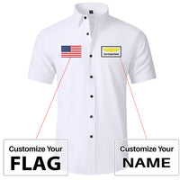 Thumbnail for Custom Flag & Name with Badge 1 Design Super Quality Short Sleeve Shirts
