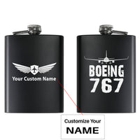 Thumbnail for Boeing 767 & Plane Designed Stainless Steel Hip Flasks