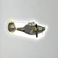 Thumbnail for United States Army Air Forces USAAF P-38 Lightning World War II Inductive Wall Led Aircraft & 3D Lamp