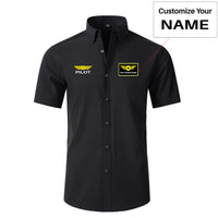 Thumbnail for Pilot & Badge Designed Short Sleeve Shirts
