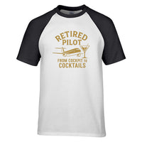 Thumbnail for Retired Pilot & Coctails Designed Raglan T-Shirts