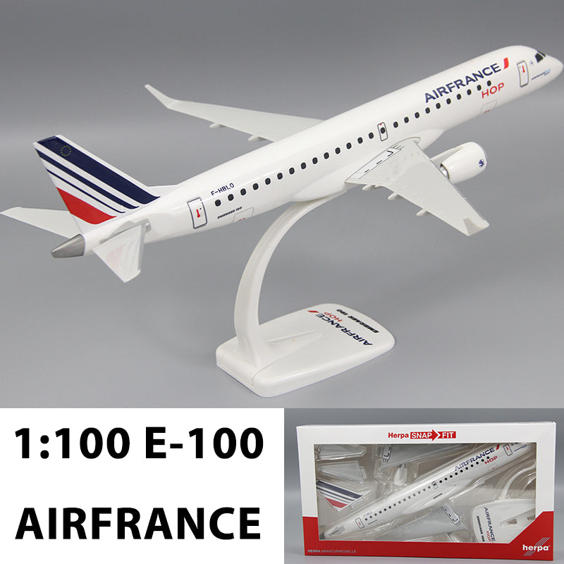AIRFRANCE BRITISH AIRWAYS E-190 E190 Airplane Model (1/100 Scale)