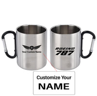 Thumbnail for Boeing 787 & Text Designed Stainless Steel Outdoors Mugs