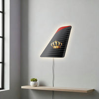 Thumbnail for Royal Jordanian Designed Metal Wall LED Aircraft Tail