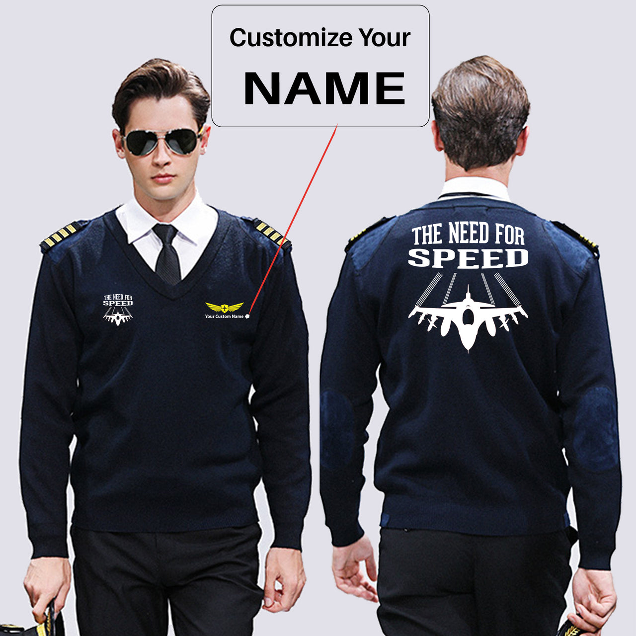 The Need For Speed Designed Wool Pilot Sweaters