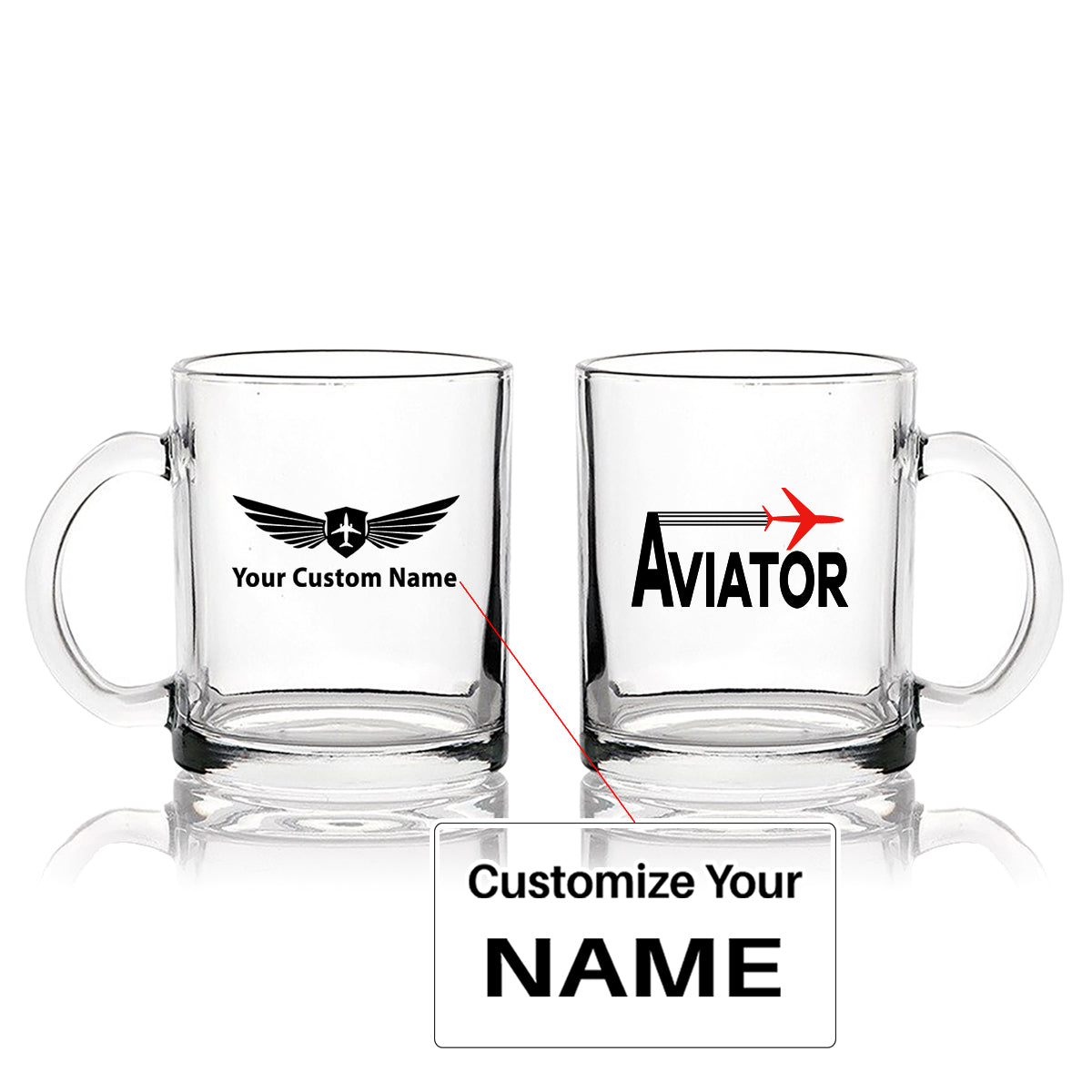 Aviator Designed Coffee & Tea Glasses