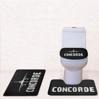 Thumbnail for Concorde & Plane Designed Toilet Seat Cover Three-piece Set