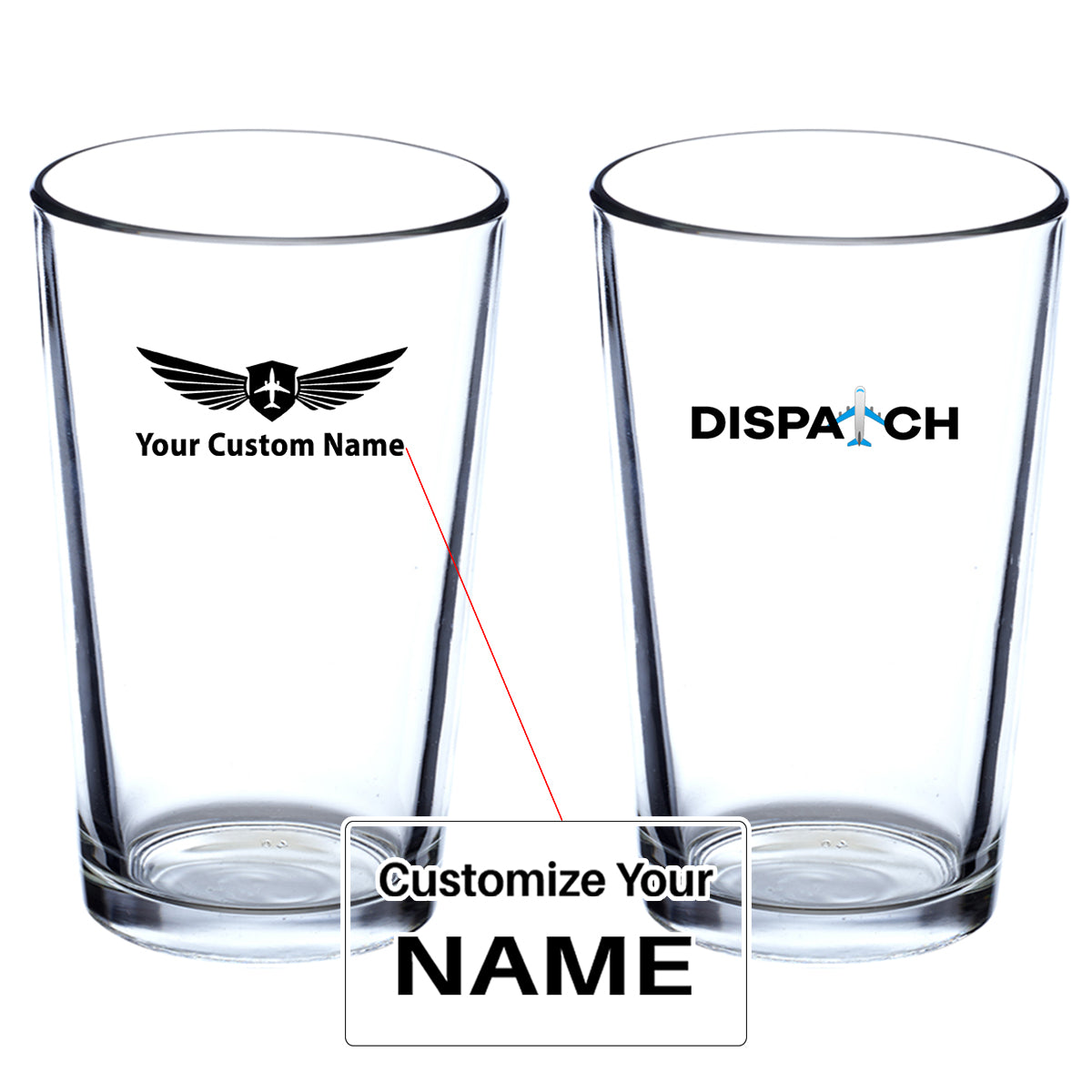 Dispatch Designed Beer & Water Glasses