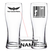 Thumbnail for Planespotting Designed Pilsner Beer Glasses