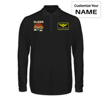 Thumbnail for Retro I Love Gliding Designed Long Sleeve Polo T-Shirts