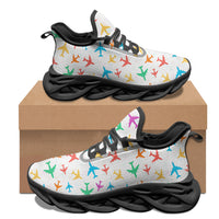 Thumbnail for Cheerful Seamless Airplanes Designed Sports Running Jogging Shoes