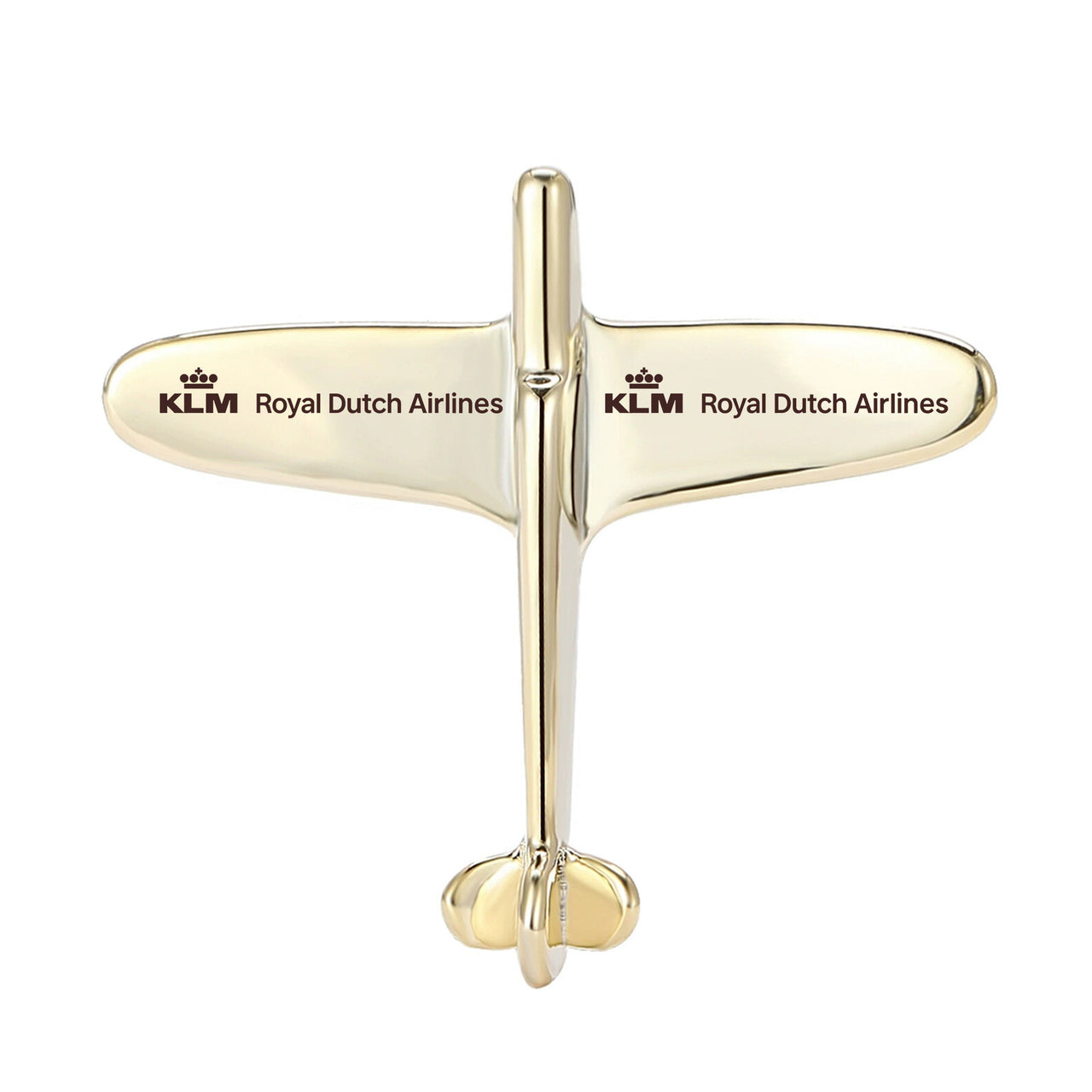 KLM Royal Dutch Airlines Designed Airplane Shape Brooches