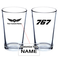 Thumbnail for 767 Flat Text Designed Beer & Water Glasses