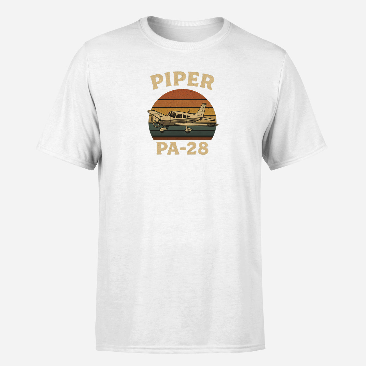 Retro Piper PA-28 Design Super Quality T-Shirts