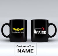 Thumbnail for Aviator Designed Black Mugs