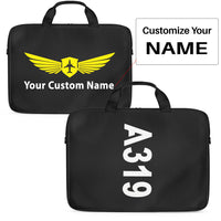 Thumbnail for A319 Text Designed Laptop & Tablet Bags