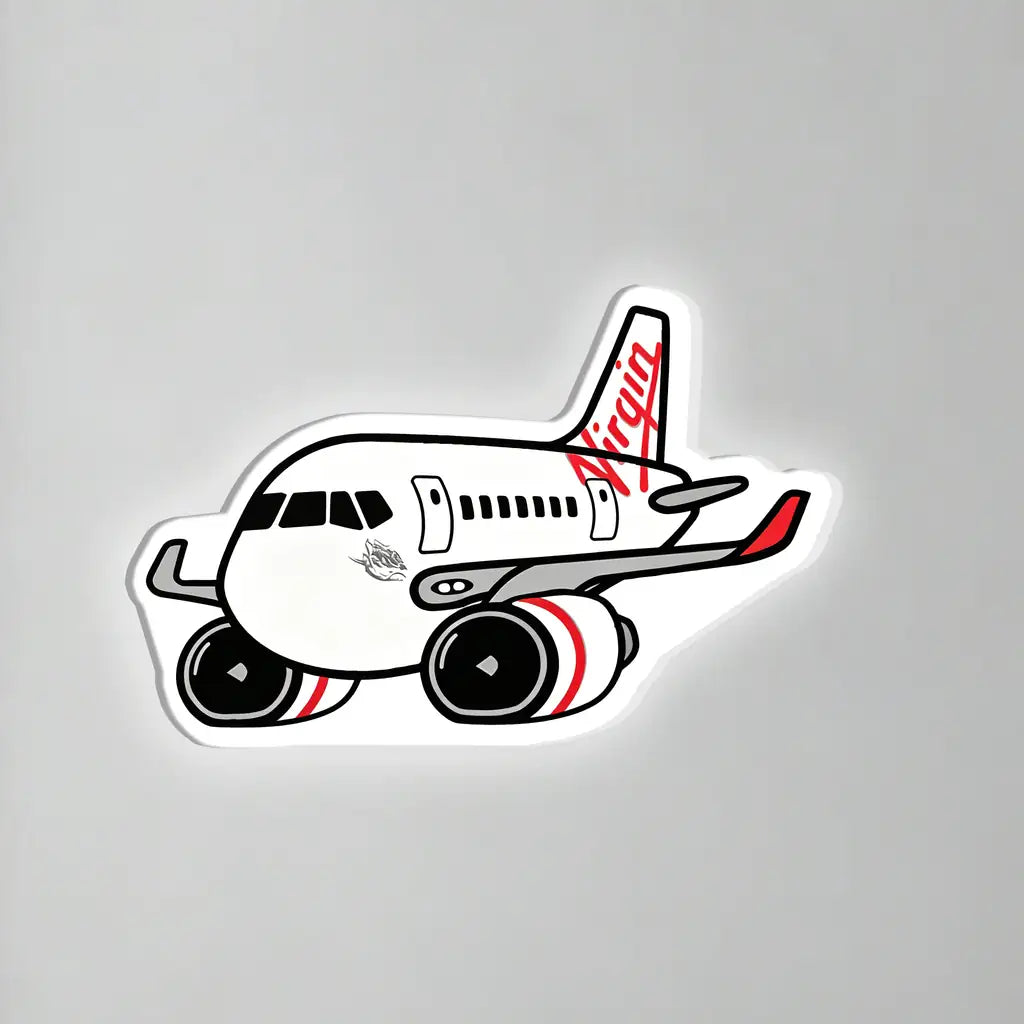 Virgin Australia Boeing 737 Inductive Wall Led Aircraft & 3D Lamp